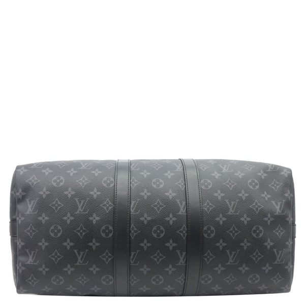 LOUIS VUITTON Keepall 45 Bandouliere Monogram Eclipse Travel Bag Black