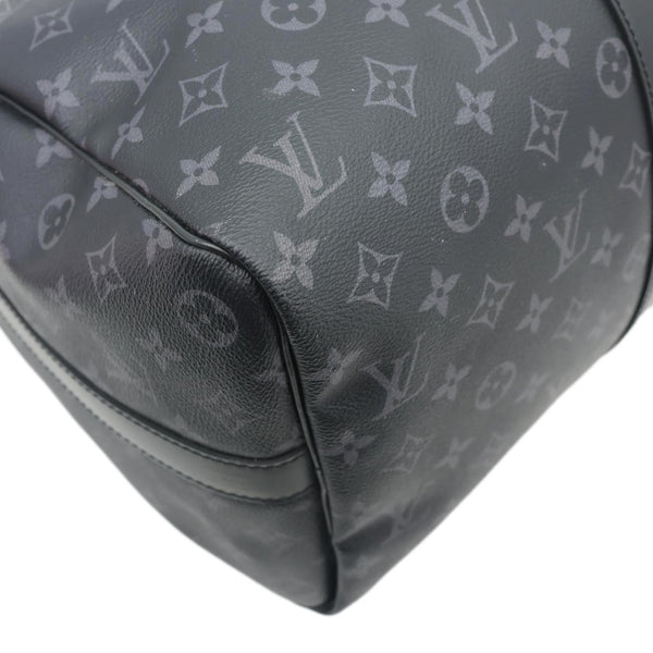 LOUIS VUITTON Keepall 45 Bandouliere Monogram Eclipse Travel Bag Black