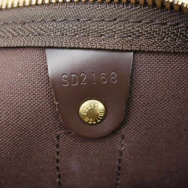 LOUIS VUITTON Keepall Bandouliere 55 Damier Ebene Travel Bag Brown