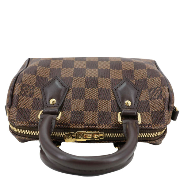 LOUIS VUITTON Speedy 20 Bandouliere Damier Ebene Shoulder Bag Brown