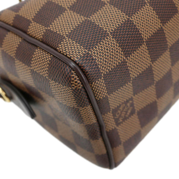 LOUIS VUITTON Speedy 20 Bandouliere Damier Ebene Shoulder Bag Brown
