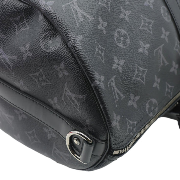 LOUIS VUITTON Keepall 45 Bandouliere Monogram Eclipse Travel Bag Black