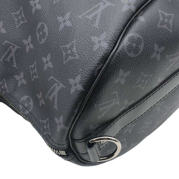 LOUIS VUITTON Keepall 45 Bandouliere Monogram Eclipse Travel Bag Black