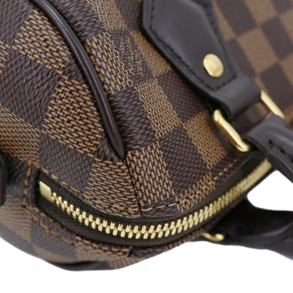 LOUIS VUITTON Speedy 20 Bandouliere Damier Ebene Shoulder Bag Brown