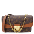 LOUIS VUITTON Marceau Monogram Canvas Chain Shoulder Bag Caramel