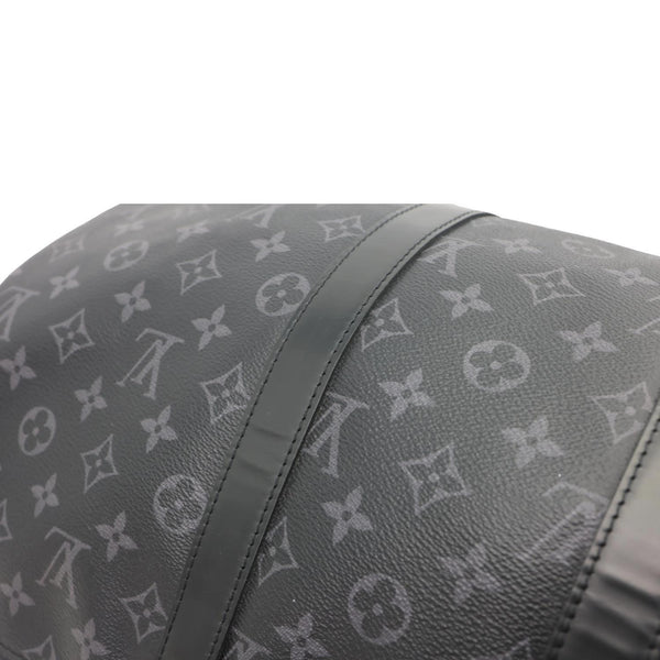LOUIS VUITTON Keepall 45 Bandouliere Monogram Eclipse Travel Bag Black