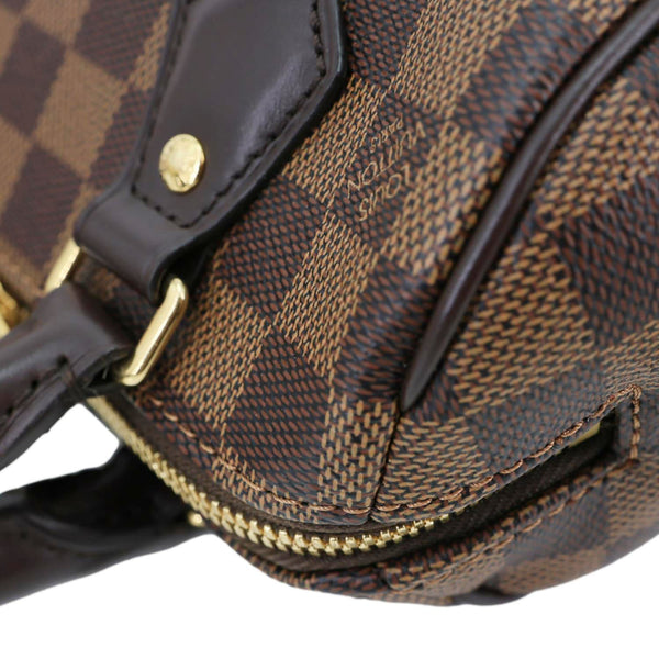 LOUIS VUITTON Speedy 20 Bandouliere Damier Ebene Shoulder Bag Brown