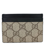 GUCCI GG Supreme Canvas Card Holder Beige 233166