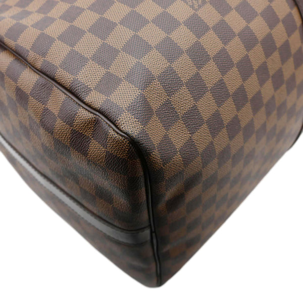 LOUIS VUITTON Keepall Bandouliere 55 Damier Ebene Travel Bag Brown