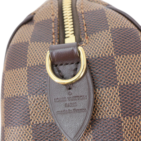 LOUIS VUITTON Speedy 20 Bandouliere Damier Ebene Shoulder Bag Brown