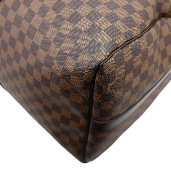 LOUIS VUITTON Keepall Bandouliere 55 Damier Ebene Travel Bag Brown