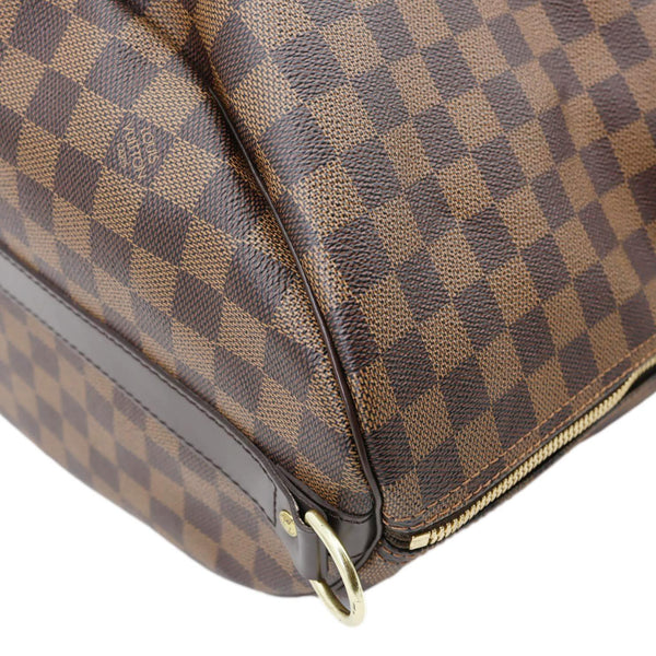 LOUIS VUITTON Keepall Bandouliere 55 Damier Ebene Travel Bag Brown