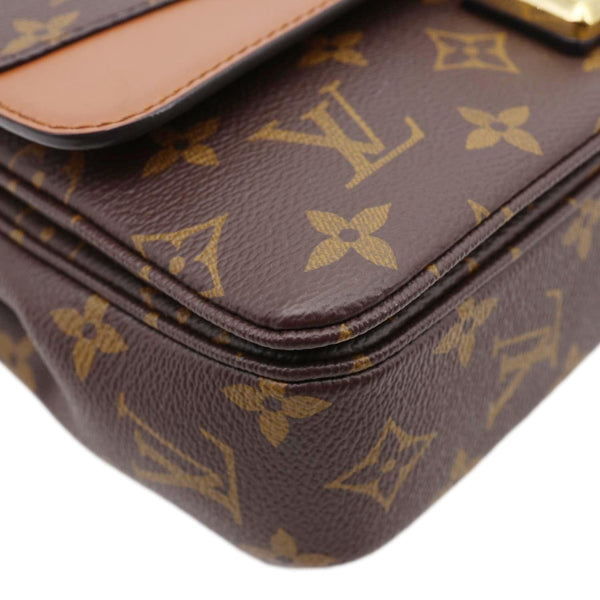 LOUIS VUITTON Marceau Monogram Canvas Chain Shoulder Bag Caramel