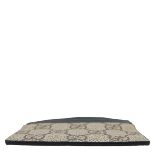 GUCCI GG Supreme Canvas Card Holder Beige 233166