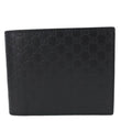 GUCCI Microguccissima Bifold Leather Wallet Black 260987