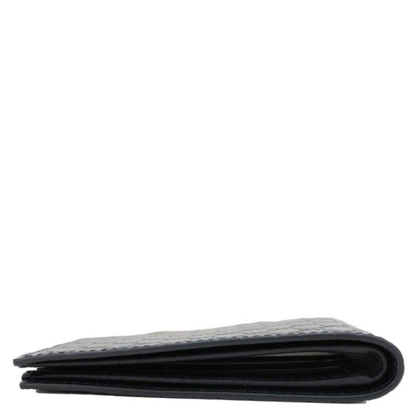GUCCI Microguccissima Bifold Leather Wallet Black 260987