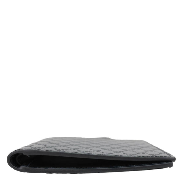 GUCCI Microguccissima Bifold Leather Wallet Black 260987