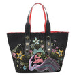 CHRISTIAN LOUBOUTIN Frangibus Starlight Canvas Tote Bag Black