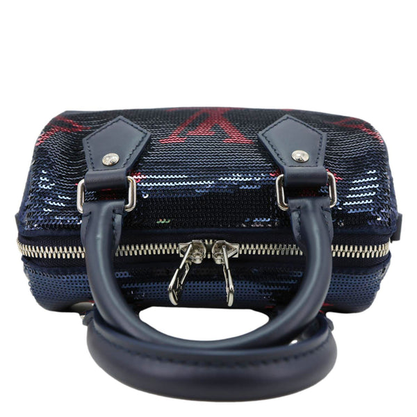 LOUIS VUITTON Speedy 18 Bandouliere Giant Monogram Sequins Shoulder Ba