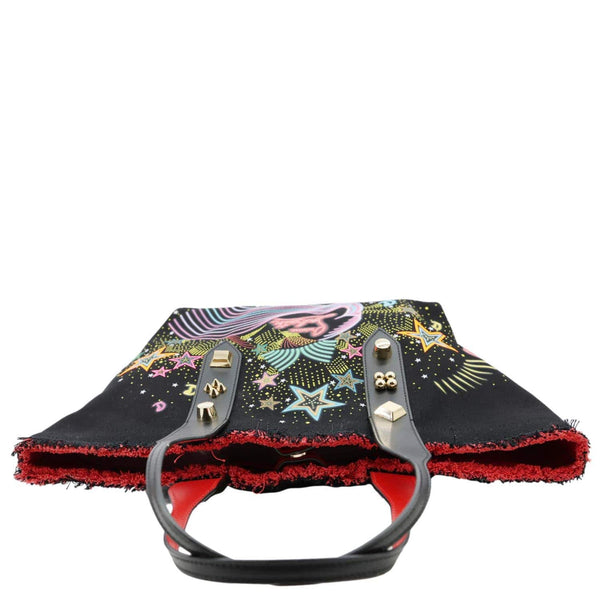 CHRISTIAN LOUBOUTIN Frangibus Starlight Canvas Tote Bag Black