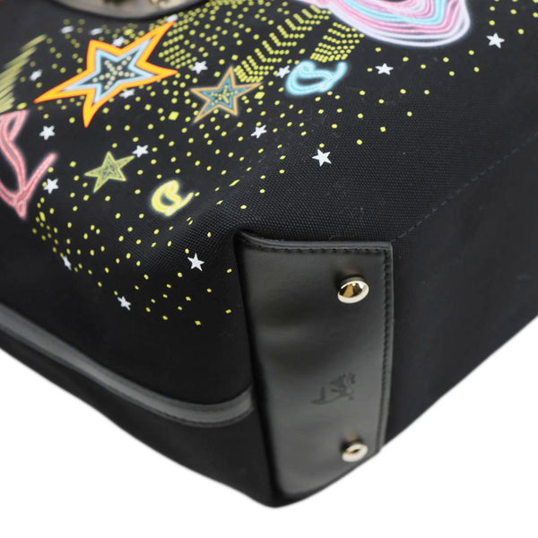 CHRISTIAN LOUBOUTIN Frangibus Starlight Canvas Tote Bag Black