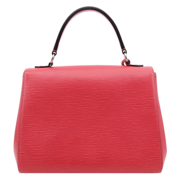 LOUIS VUITTON Cluny MM Epi Leather Top Handle Crossbody Bag Red