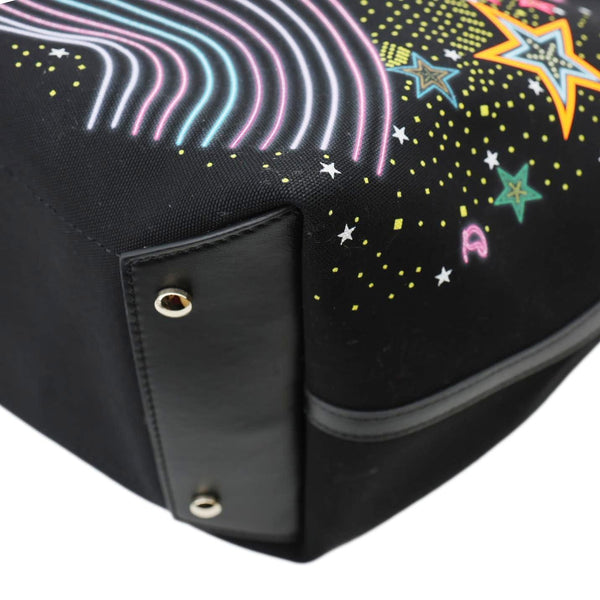 CHRISTIAN LOUBOUTIN Frangibus Starlight Canvas Tote Bag Black