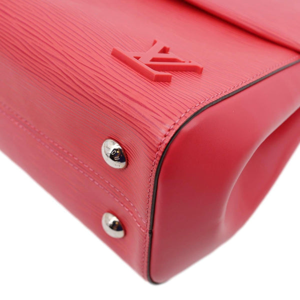 LOUIS VUITTON Cluny MM Epi Leather Top Handle Crossbody Bag Red