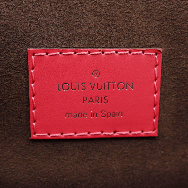 LOUIS VUITTON Cluny MM Epi Leather Top Handle Crossbody Bag Red