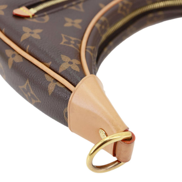 LOUIS VUITTON Loop Monogram Canvas Hobo Bag Brown