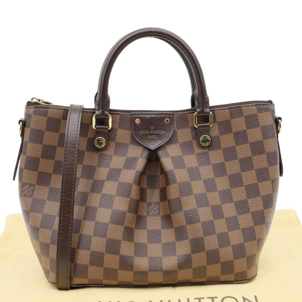 LOUIS VUITTON Siena MM Damier Ebene Shoulder Bag Brown