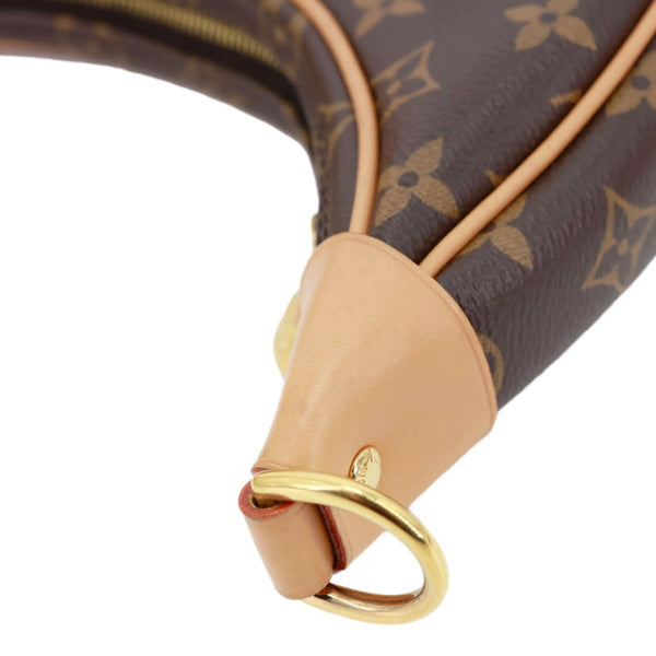 LOUIS VUITTON Loop Monogram Canvas Hobo Bag Brown