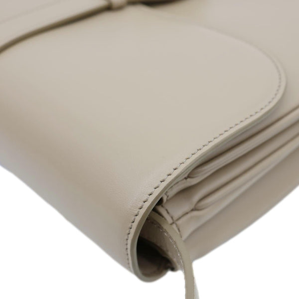 CELINE Tabou Medium Smooth Calfskin Leather Shoulder Bag Beige