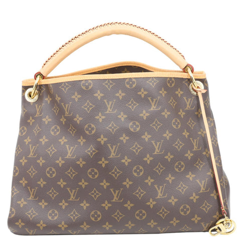 LOUIS VUITTON Artsy MM NM Monogram Canvas Shoulder Bag Brown