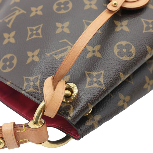 LOUIS VUITTON Graceful MM Monogram Canvas Shoulder Bag Brown