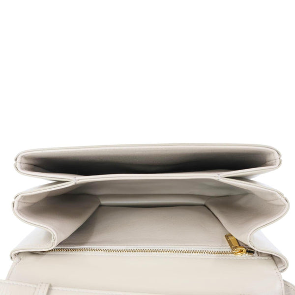 CELINE Tabou Medium Smooth Calfskin Leather Shoulder Bag Beige