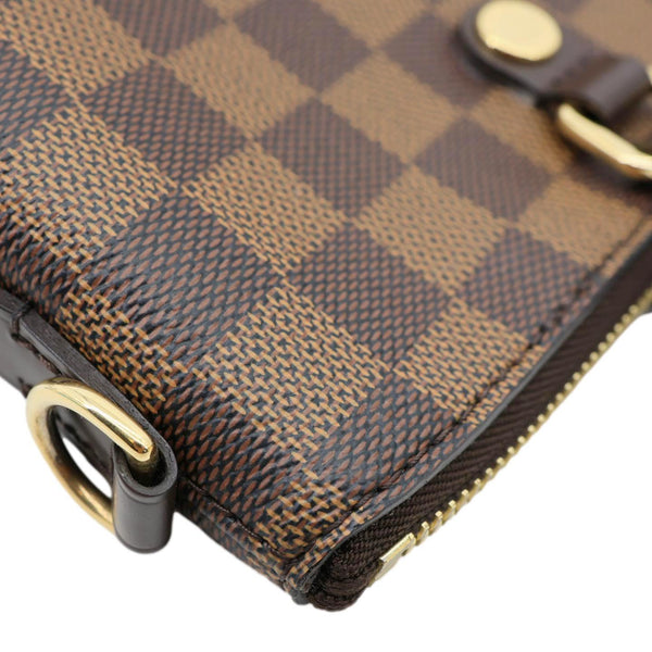 LOUIS VUITTON Siena MM Damier Ebene Shoulder Bag Brown