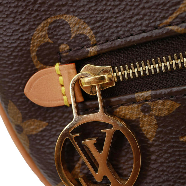 LOUIS VUITTON Loop Monogram Canvas Hobo Bag Brown