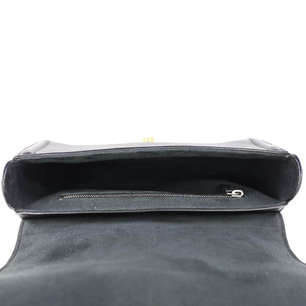 LOUIS VUITTON Chain It Leather Crossbody Bag Black