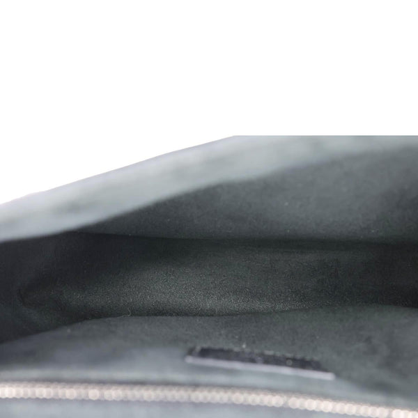 LOUIS VUITTON Chain It Leather Crossbody Bag Black