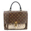 LOUIS VUITTON Marignan Python Monogram Canvas Shoulder Bag Brown