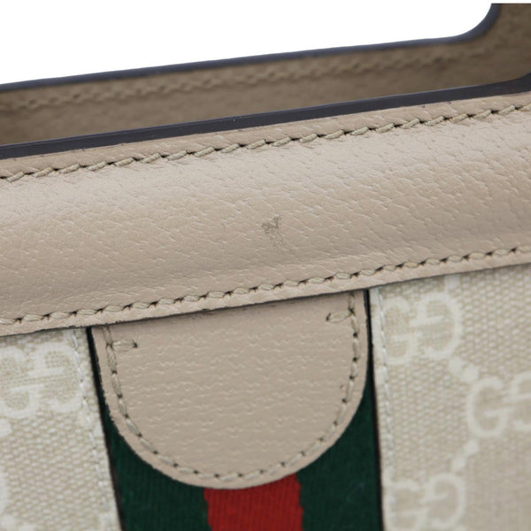 GUCCI Ophidia Small GG Supreme Canvas Shoulder Tote Bag Beige 693724