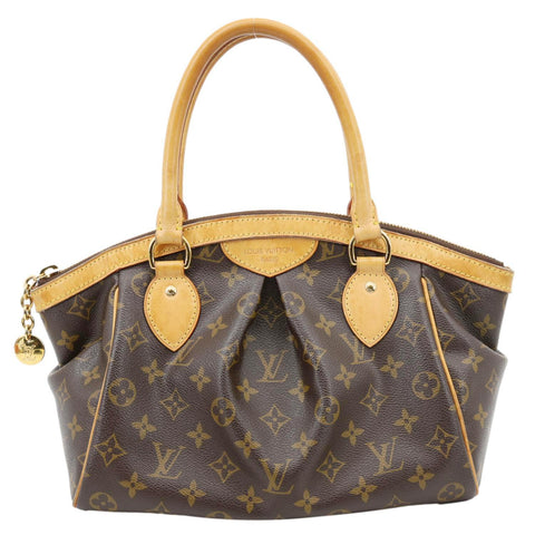 LOUIS VUITTON Tivoli PM Monogram Canvas Satchel Bag Brown