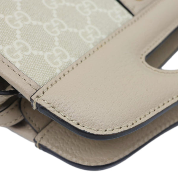 GUCCI Ophidia Small GG Supreme Canvas Shoulder Tote Bag Beige 693724