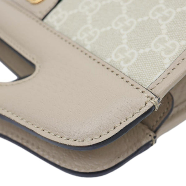 GUCCI Ophidia Small GG Supreme Canvas Shoulder Tote Bag Beige 693724