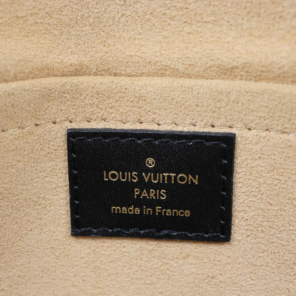 LOUIS VUITTON Marignan Python Monogram Canvas Shoulder Bag Brown