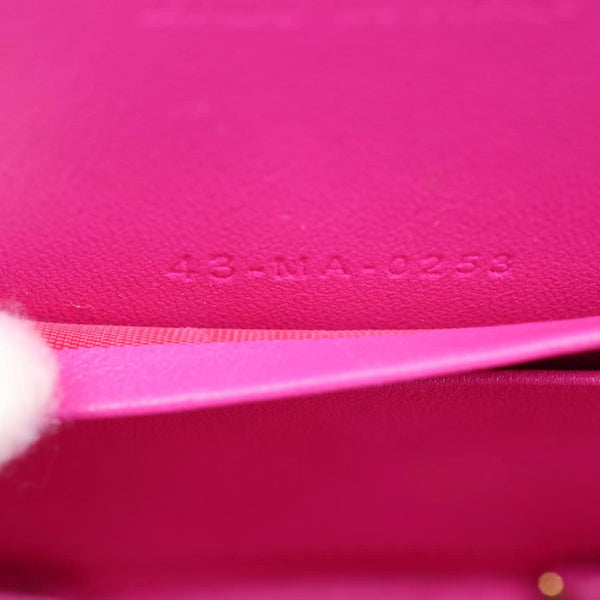 CHRISTIAN DIOR CD Signature Oval Calfskin Leather Camera Crossbody Bag Rani Pink