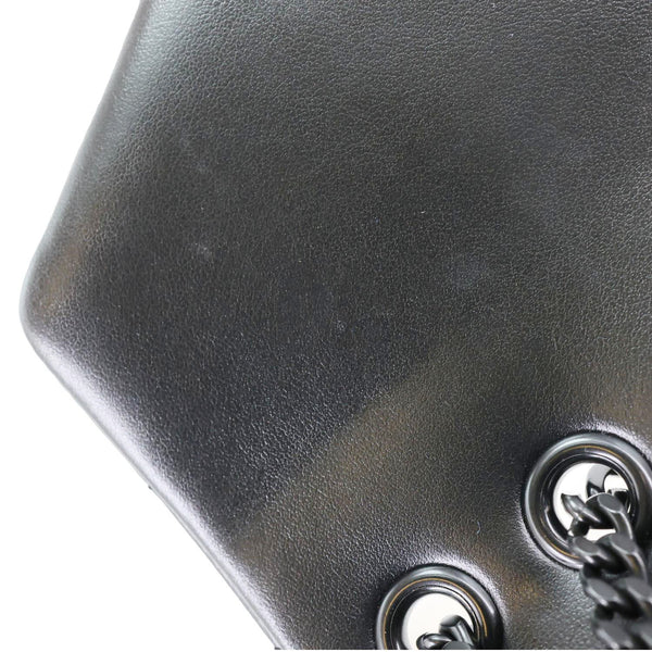 YVES SAINT LAURENT Loulou Quilted Calfskin Leather Shoulder Bag Black