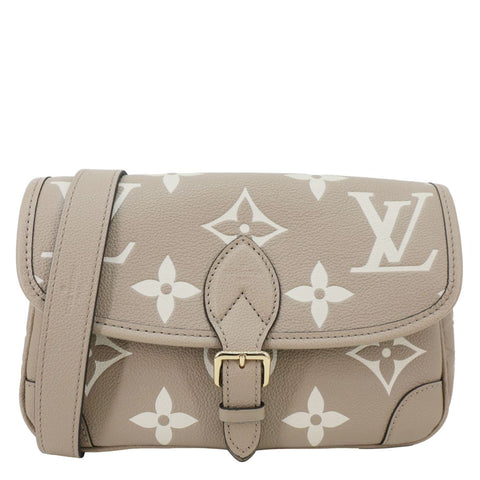 LOUIS VUITTON Diane Empreinte Monogram Leather Shoulder Bag Bicolor