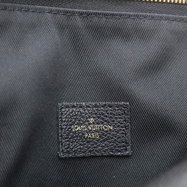 LOUIS VUITTON Ponthieu PM Empreinte Leather Shoulder Bag Black